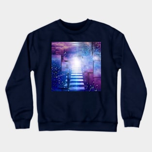 Steps up into cosmos Crewneck Sweatshirt